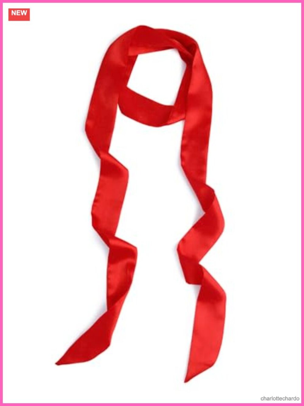 Silk Feel Polyester Skinny Scarf Long Neck Scarf Purse Scarf Versatile